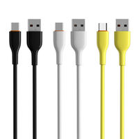 Kabel USB tipe-c mikro 5V/2,4 A kualitas tinggi pengisian cepat kabel Data USB PVC kepang untuk ponsel Android