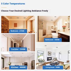 2025 vente en gros Anti-éblouissement rotatif 9w 12w Trimless Design projecteur réglable encastré Downlights <span class=keywords><strong>LED</strong></span> plafonnier - Product Image 3