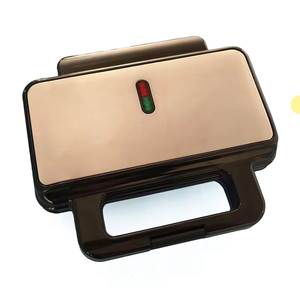 Sandwichera Eléctrica de 1000W para 4 Rebanadas, Tostadora y Grill Familiar Multifunción con Placas Antiadherentes <span class=keywords><strong>Extra</strong></span> Profundas para Waffles, Uso Doméstico - Product Image 2