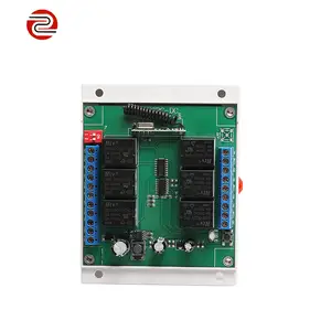 Không dây điều khiển từ xa chuyển đổi DC 12V 4ch Relay receiver module với phổ 6 kênh RF từ xa 433 Mhz Transmitter