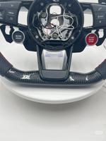 Volant en fibre de carbone avec LED, matériau forgé, cuir personnalisé, style S-Line, vente en gros pour Audi série S