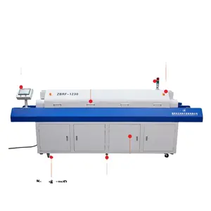 חם אוויר reflow תנור 12 אזורי SMT הלחמה מכונת עבור PCB Prdoction קו לקטוף מקום מכונת