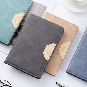 Carnet de notes A5 en cuir PU pour la vente en gros, agenda hebdomadaire 2026, journal, pour l'école, le bureau, cadeau - Product Image 2