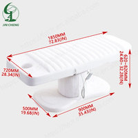 Chaise de massage de salon de beauté moderne blanche réglable Jincheng, lit de soin des cils, lit de beauté électrique de salon