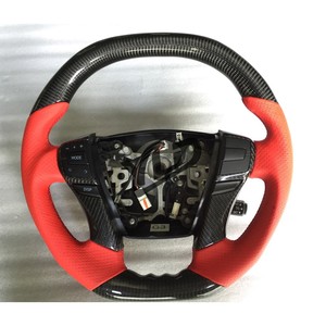 Volante de Fibra de Carbono Forjado Rojo Hecho a Mano Personalizado para <span class=keywords><strong>Toyota</strong></span> Camry L <span class=keywords><strong>LE</strong></span> XLE SE XSE TRD Avalon de 8.ª Generación 2018-2023 - Product Image 1
