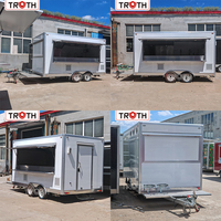 Camion de restauration moderne Truth avec équipement de cuisine personnalisé pour hamburgers, pizzas, café et services de restauration de rue commerciale