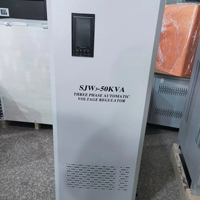 SJW penyetabil tegangan otomatis, tiga fase 380V Relay AC presisi tinggi 9KVA 15KVA 30KVA untuk industri rumah