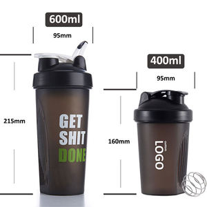Botella Mezcladora de 600ml para Gimnasio y Fitness, para Batidos de Proteínas, para Beber Directamente, para Viajes, Apta para Agua Hirviendo - Product Image 3