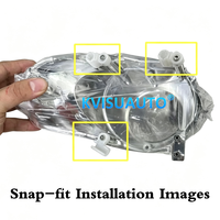 Luces de Circulación Diurna en Forma de U Fáciles de Modificar CQL, Faros Delanteros de Proyector Bi-LED, Láser G5 Liner para Ford Focus 2 2007-2011