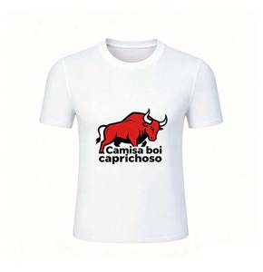 Camiseta Personalizada Barata con el Logotipo del Festival de Parintins, Camisa Boi Caprichoso, Camiseta Informal de Manga Corta - Product Image 1