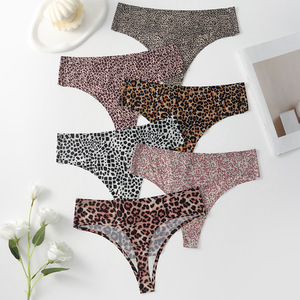String sans trace transfrontalier européen et américain grande taille pour femmes taille basse Sexy léopard Triangle T-pantalon étranger <span class=keywords><strong>Trad</strong></span> - Product Image 1