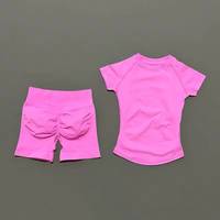 Ensemble de sport 2 pièces pour femme : haut de yoga sans couture en maille et short de sport pour fitness, course et entraînement