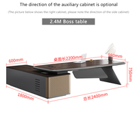 LBZ-85 escritorio mobilier de bureau patron bureau directeur bureau de luxe chef d'entreprise table de patron pour bureau table de bureau de direction