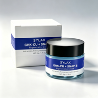Crème régénérante GHK-CU SNAP-8, peptide anti-rides, lifting, réparation de la barrière cutanée, éclaircissant, hydratant pour le visage, vente en gros OEM, 50g ODM