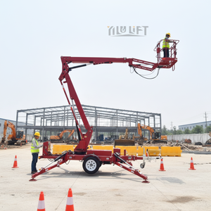 Elevador Remolcable YILU LIFT, Compacto, Fácil de Remolcar, Estable y Eficiente, Altura de Plataforma de 26 m, Fuente de Alimentación Múltiple para Trabajos Aéreos en Exteriores TBL-12A/ - Product Image 3