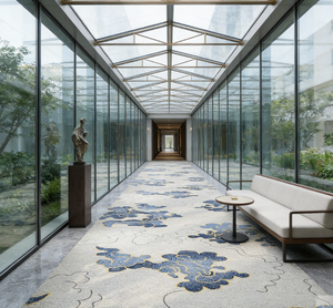 Tapis Axminster moderne imprimé sur mesure pour les salles de réception et de réunion d'hôtel - Product Image 2