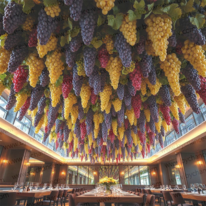 Bouquet <span class=keywords><strong>de</strong></span> raisins artificiels réalistes pour la décoration saisonnière <span class=keywords><strong>de</strong></span> la récolte d'automne, couronne, guirlande, décoration <span class=keywords><strong>de</strong></span> mariage et <span class=keywords><strong>de</strong></span> fête - Product Image 6