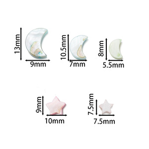 Natural Shell Star Spacer Beads Pearlescent Treatment For DIY Jewelry Bracelets <b>Necklaces</b> - Product Image 5