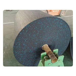 Suelo de gimnasio, alfombrilla de entrenamiento de goma, rollos de suelo de goma para gimnasio - Product Image 4