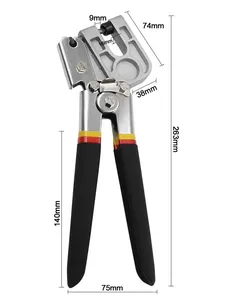 Aluminum Stud Crimper Plier 10 Inch Smooth Jaw 1 in-1/2 in Flat Tip Soft Grip Handle Industrial Grade Crimping Tool - Product Image 4