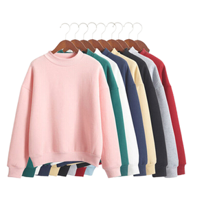 Unisex 100% Cotton Fleece <b>Turtleneck</b> Pullover Sweatshirt Street Style Oversized Hood <b>Men</b> Winter Solid Eco-Friendly Breathable - Product Image 4