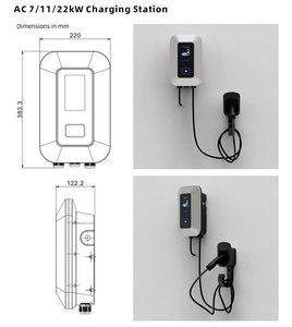 Chargeur EV <span class=keywords><strong>Type</strong></span> <span class=keywords><strong>2</strong></span> 7KW 11KW 22KW, triphasé, <span class=keywords><strong>mode</strong></span> <span class=keywords><strong>3</strong></span>, OCPP 1.6, borne de recharge murale, câble de 5 m, IP55, certifié CE, chargeur EV domestique - Product Image 6
