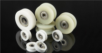 Roues de poulie en nylon durables professionnelles 608ZZ 625ZZ 6001ZZ 626ZZ avec rouleau de fenêtre coulissante à roulement pour les industries mécaniques