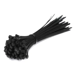 3*200mm Black White color Plastic Nylon pa66 Materials Self locking Type Zip Tie Cable ties