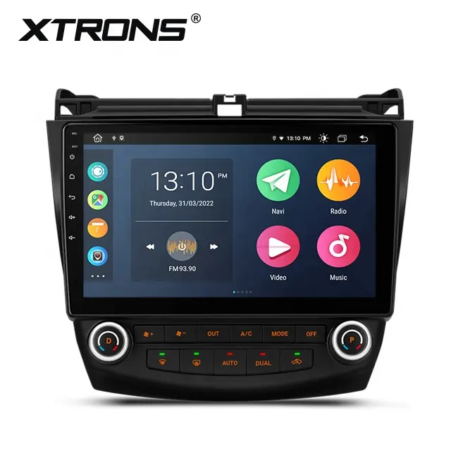 XTRONS 10.1 אינץ גדול מגע מסך אנדרואיד 11 רכב וידאו נגן להונדה <span class=keywords><strong>אקורד</strong></span> עם DSP GPS DVR מצלמה למשתמש ידני