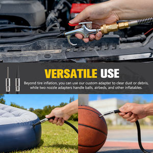 Compresor de Aire Portátil de 12V de Conexión Rápida BUNKER INDUST con Montaje Flexible para Inflar Neumáticos de Vehículos Todoterreno - Product Image 5