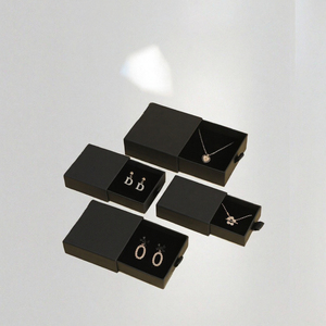 Cajas de Joyería Personalizadas Cancan para Pulseras, Pendientes, Collares y Anillos, Caja de Cartón con Cajón Deslizable y Cierre de Cordón - Product Image 3