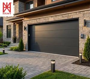 <span class=keywords><strong>Porte</strong></span> <span class=keywords><strong>de</strong></span> <span class=keywords><strong>garage</strong></span> électrique automatique avec kit moteur, panneau en acier isolé en PU, <span class=keywords><strong>porte</strong></span> sectionnelle à ouverture par le haut pour les développeurs immobiliers - Product Image 1