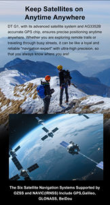 DTG1 Reloj GPS de grado militar 5ATM Rastreador de frecuencia cardíaca resistente al agua IOS Mapas topográficos sin conexión para navegación Responder Pago de llamadas - Product Image 6