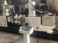 Nouveau automatiquement 4 côtés soudage palette rayonnage étagère verticale boîte faisceau étape faisceau Auto machines de soudage faisceau Machine de soudage par faisceau