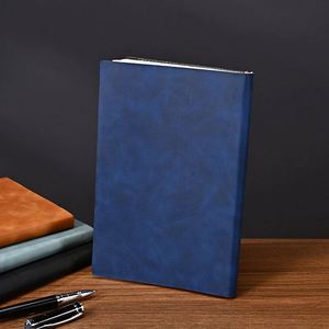 Wholesale Custom A5 Personalized Printed Lined Softcover PU Leather <b>Journal</b> Business Notebook 100 Sheets High Quality Logo - Product Image 3
