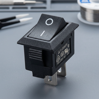 SPST 2 ports on Off résistant à la chaleur petit interrupteur KCD1 250V Auto Boat CQC 2 broches bascule Mini interrupteur à bascule T85