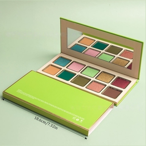 Paleta de Sombras de Ojos Mineral Impermeable de Larga Duración con Brillo, 12 Colores, Empaque Floral de Margaritas Púrpuras para <span class=keywords><strong>Maquillaje</strong></span> de Primavera - Product Image 6