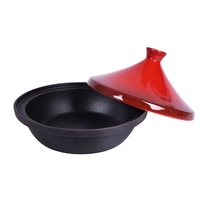 Tajine en fonte personnalisé avec fond à induction, tajine en fonte du Maroc pour OEM