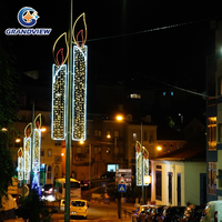 Luces Decorativas LED 2D Comerciales para Postes de Calle, Motivos Navideños para Resorts, Parques Temáticos, Ciudades, Festivales y Exhibiciones