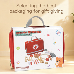 Nouveau Style enfants en <span class=keywords><strong>bois</strong></span> <span class=keywords><strong>docteur</strong></span> ensemble drôle <span class=keywords><strong>bois</strong></span> semblant boîte à médicaments Multi accessoires hôpital jouet en <span class=keywords><strong>bois</strong></span> <span class=keywords><strong>docteur</strong></span> jouet jeu de rôle - Product Image 6