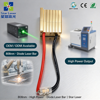 Module laser 808 nm haute puissance, barre de diode laser simple, dissipateur thermique à ailettes pour utilisation en pompage laser à fibre DPSS