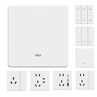 Interrupteur intelligent WiFi RF à 4 boutons, panneau tactile, étanche, installation bidirectionnelle, EU 220V 10A