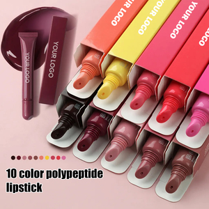 Brillo Labial con Color de 10 Tonos, con Péptidos, Aceite de Semilla de Camelia, Hidratante, con Efecto Espejo, Voluminizador, Pomada Labial Acuosa - Product Image 1