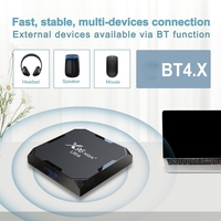 Récepteur Satellite X96 Max Plus 4 go + 64 go Amlogic S905X4 8K Smart TV BOX Android 11.0 décodeur lecteur multimédia