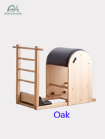 Barril de Pilates de Madera de Roble Macizo de Lujo para Gimnasio Privado en Casa, Entrenamiento de Alta Gama para la Salud de la Columna Vertebral y la Flexibilidad