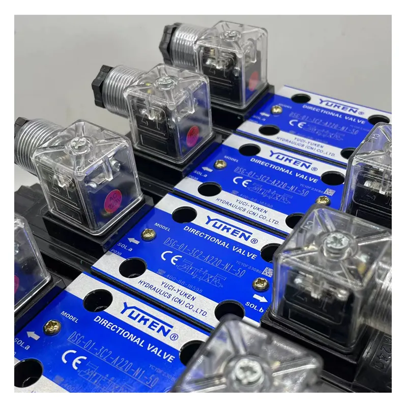 مخصص الصين الصانعين بالجملة yuken dsg-01-3c4-d24-n1-50 24 فولت 12 فولت البكرة الصمام التحكم الهيدروليكي
