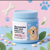 Comprimés de Glucosamine Hydrochloride pour le Soutien Articulaire des Chiens et des Chats (Bio, Toutes Races) – Favorise la Santé et la Mobilité Rapide des Articulations