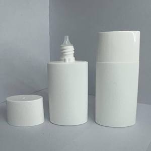 Rỗng 50ml PE vuông Foundation bóp mỹ phẩm tottle chai với nắp vặn cho kem chống nắng bóp chai với vít cap - Product Image 1