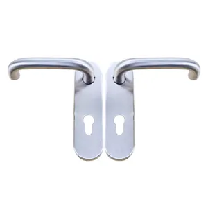 Stainless Steel Good Quality Internal Door Tubing Lever Handle with Plate