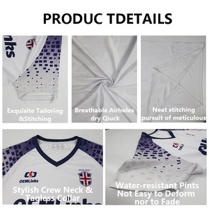 Seragam Sepak Bola Pria OEM Custom Cepat Kering, Jersey Sepak Bola, Seragam Sepak Bola Pria - Product Image 6